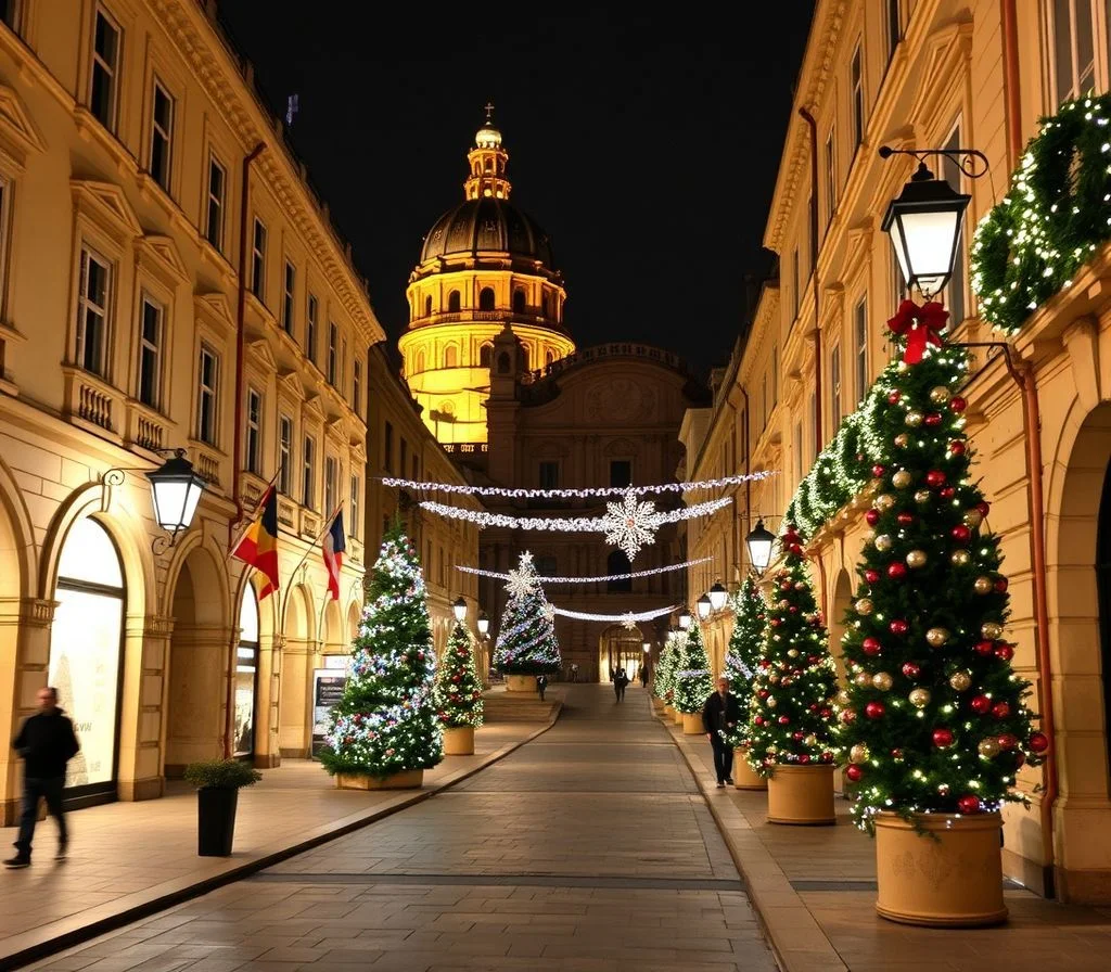 Beautiful Holiday Lighting Installation in Valletta 2026